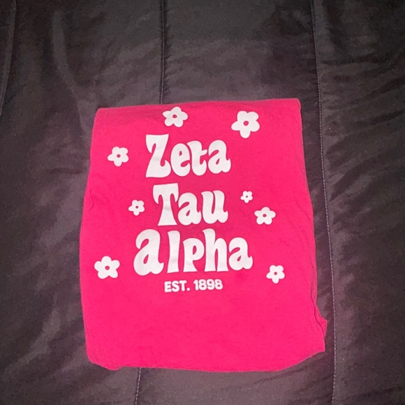 Hot Pink Zeta Tau Alpha T-Shirt - Picture 1 of 4